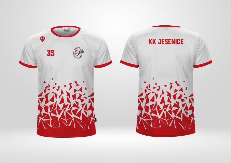 KK Jesenice — Ogrevalka rdeče-bela